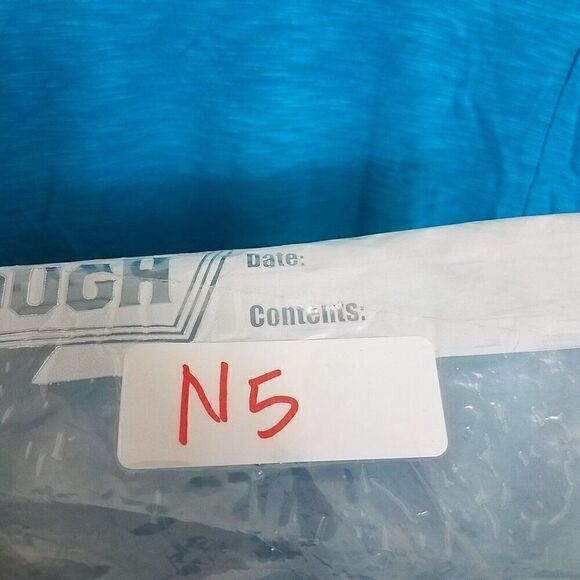 Color Story Large Electric Blue Short Sleeve Pocket Tee Shirt Top T Shirt NWOT - Picture 5 of 13